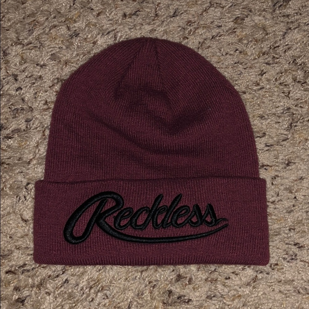 Reckless Burgundy Beanie